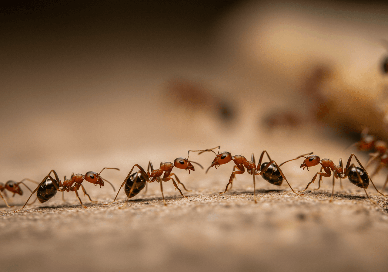 Beeline technician inspecting home for pests